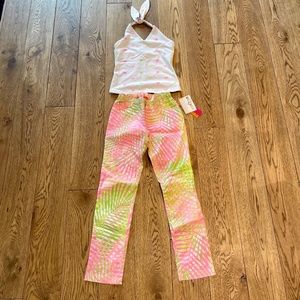 Kate Mack Palm Beach Poplin Halter and Pants